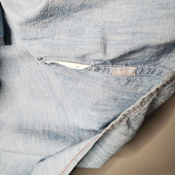 Tommy Hilfiger button up men's size XL New York fit blue short‎ sleeve - Picture 7 of 7